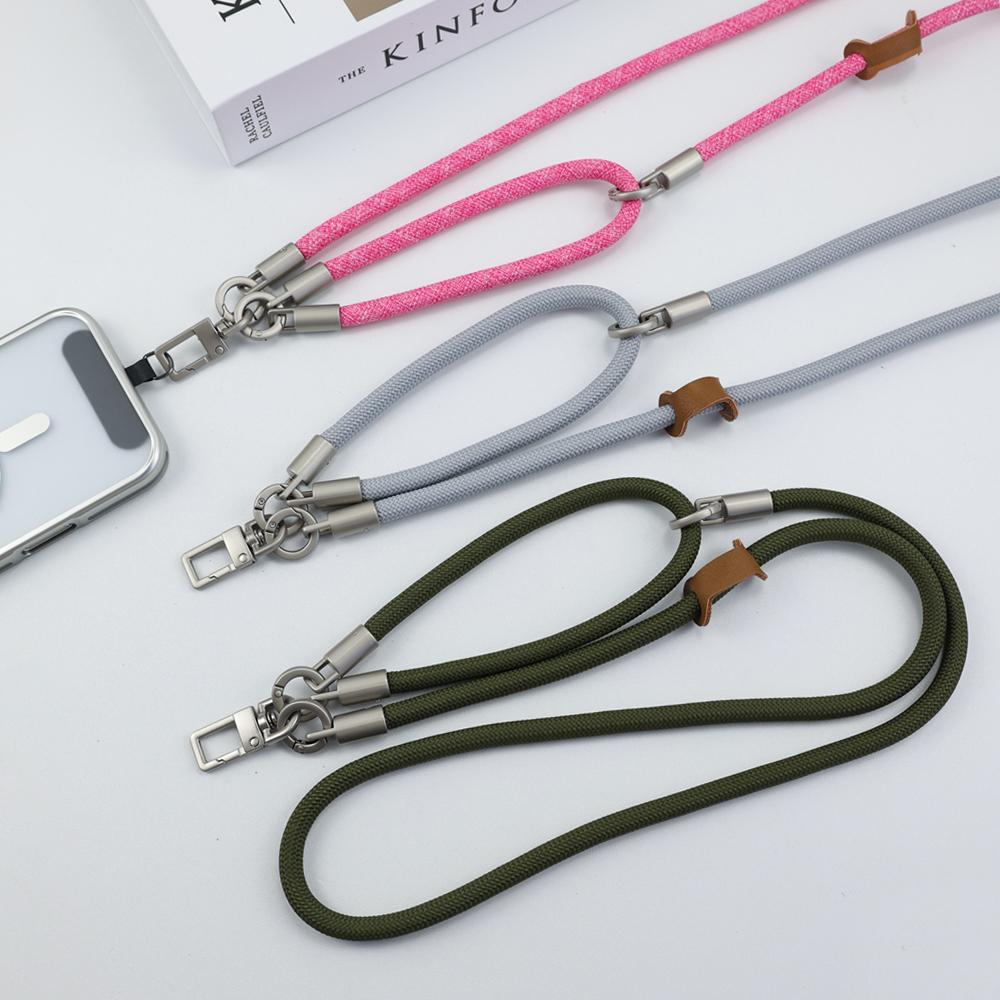 Adjustable Long Mobile Phone Lanyard with Card for iPhone Outdoor Travel Daily Use-Crossbody Neckwear Anti-lost Cellphone Strap