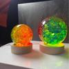 Colorful Crystal Ice Crack Ball Ornament for Fish Tanks and Fountains