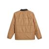 Adidas Originals Ins Coach Jacket Solid Color Zipper Closure Lapel Long Sleeve Cotton Coat Unisex Jacket Beige HK9896
