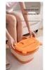 Foldable Foot Bath Basin with Lid and Foot Protection, Over-the-Calf Design, Constant Temperature, Plastic Basin for Foot Soaking and Washing.