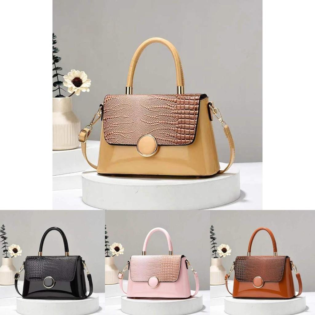 Trendy Pu Crocodile Print Medium Size Shoulder Bag In Elegant Colors For Women