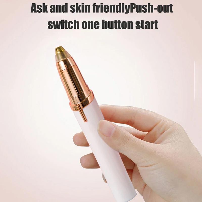 Electric Eyebrow Trimming Tool Portable For Beginners Automatic Electric Eyebrow Trimmer Nose Hair Shaving Brush Scraper