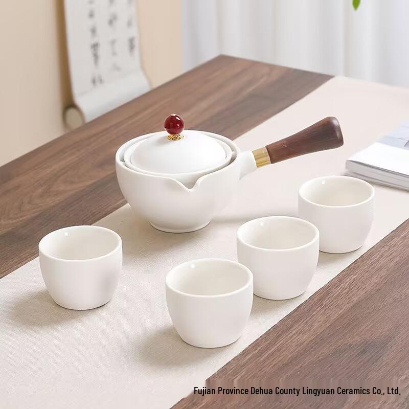 Xiaokang Portable Quick-Brew Travel Tea Set with Automatic Teapot