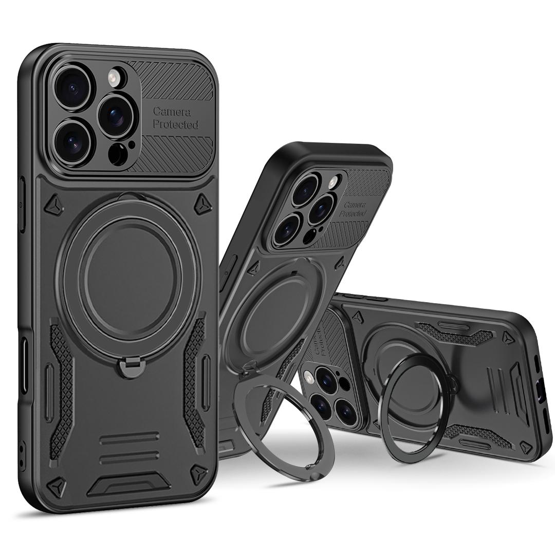 

Захисний чохол-підставка Coque Case для Xiaomi 15T Pro Mi15t 5G Xiaomi15t 15tpro Двошаровий броньований чохол Xiaomi 15T Pro чорний