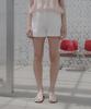 HARDCORE HAPPINESS One-Pleat Cuff Classic Shorts_White
