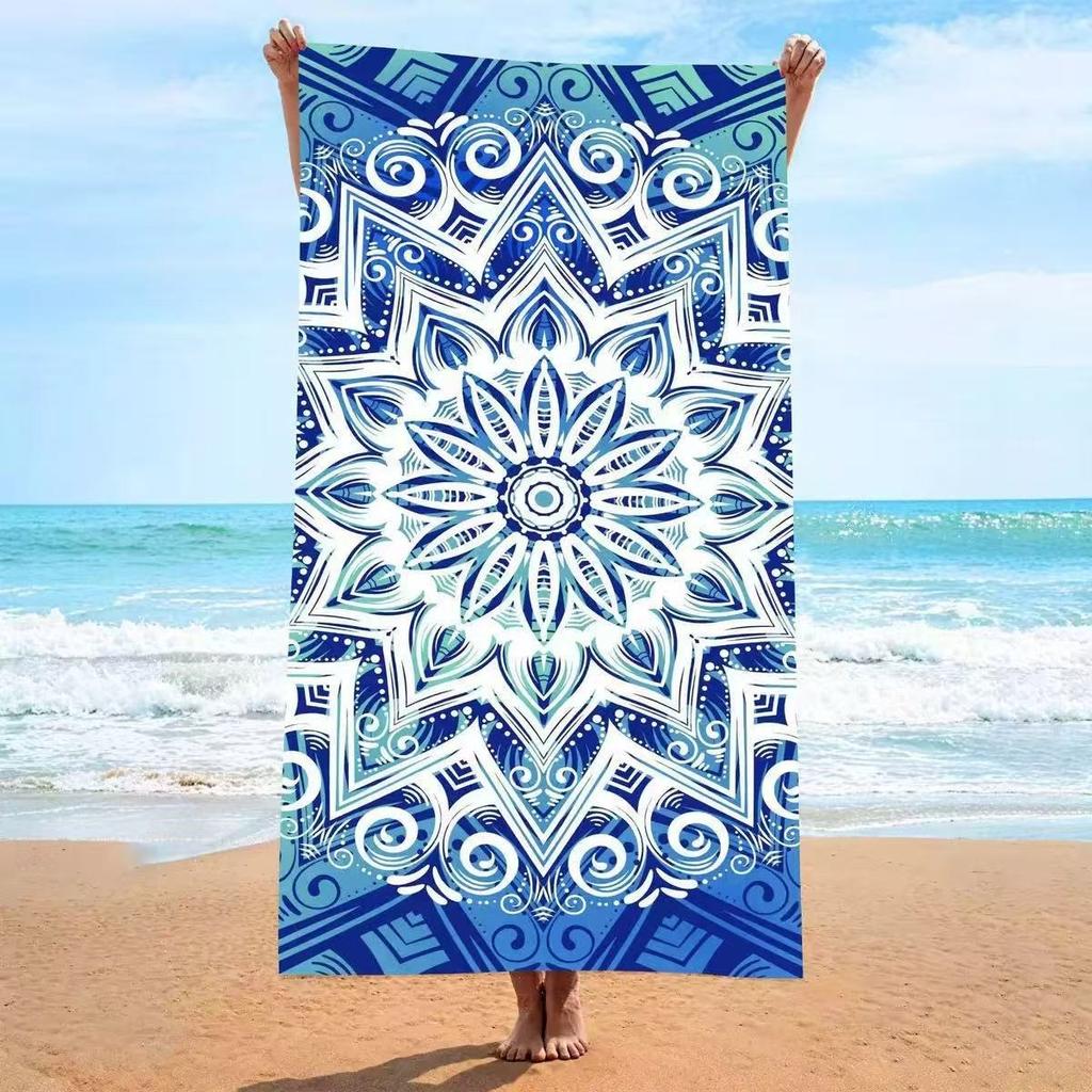 Neon Flower Peace Sign Love BFF Polyester Beach Towel Quick Dry Sand Free Bath Towel for Summer Pool Travel BFF Gift