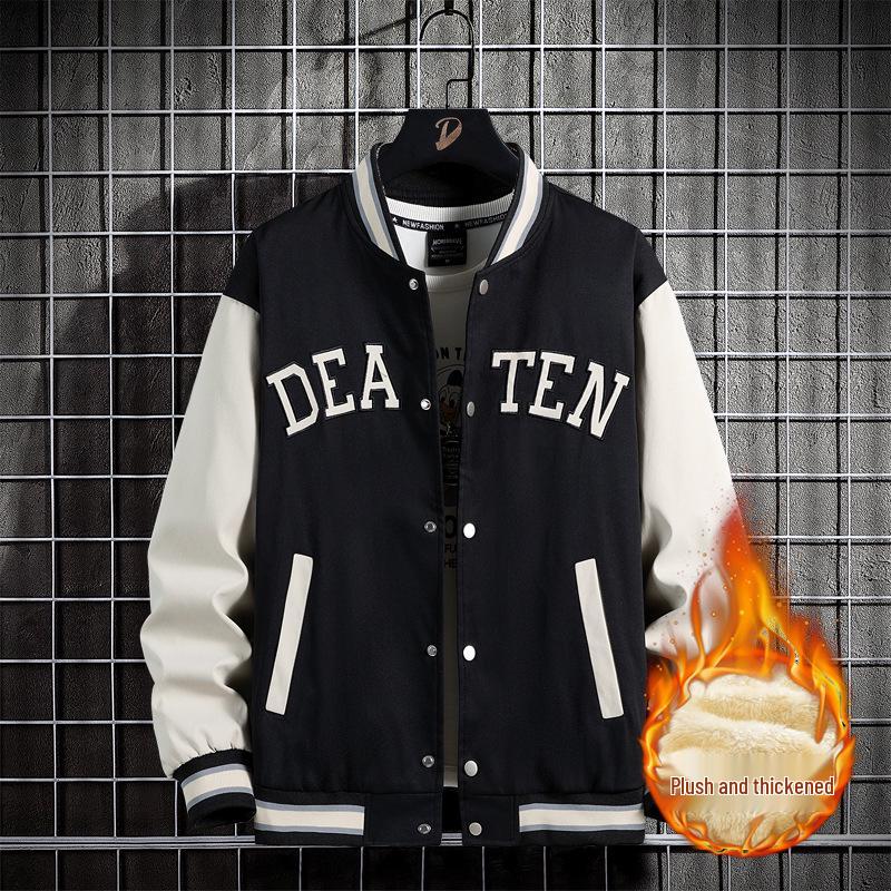 

Мужская тонкая бейсбольная куртка большого размера с вышивкой для весны и осени 7XL