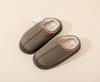 2024 Women's Solid Color Imitation Suede Velvet Home Slippers - Thick, Non-Slip, Lightweight & Warm