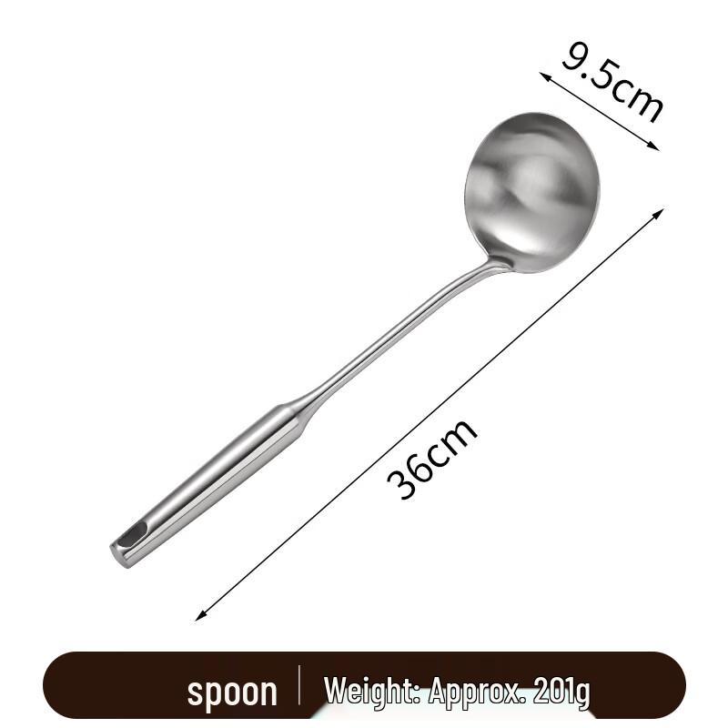 Ruhan 304 Stainless Steel Kitchen Spatula & Soup Ladle Set