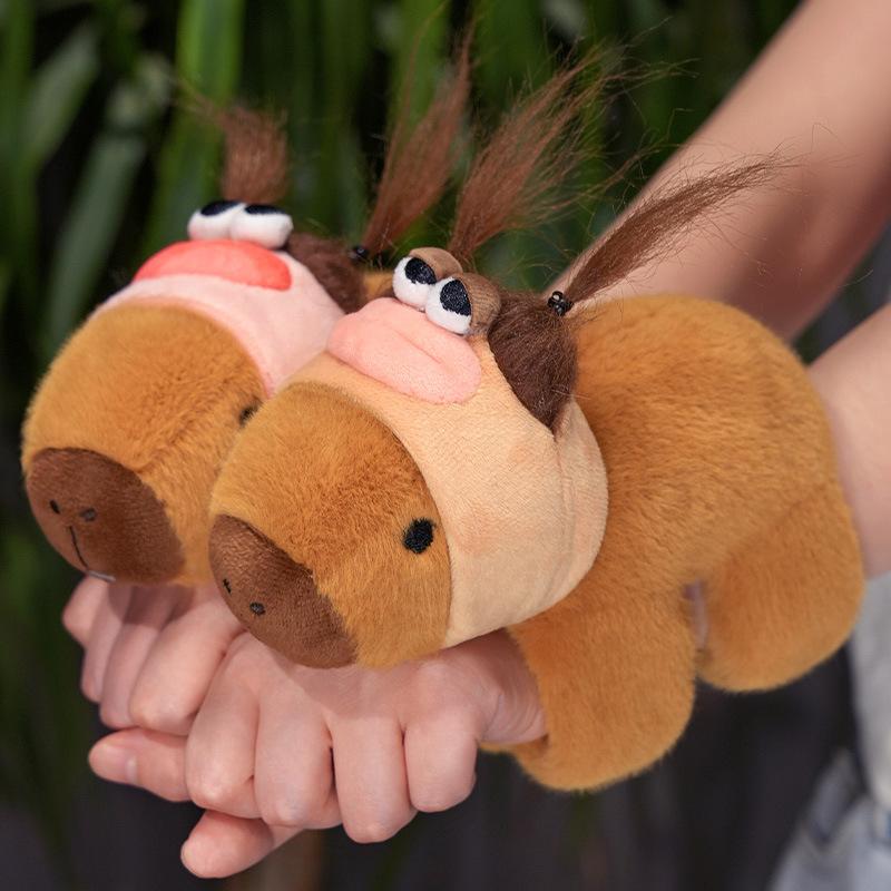 Cute, Ugly, Cute Capybara, Snapping Circle, Plush Toy Doll, Capybara Hand Puppet, Children's Soothing Rag Doll Birthday Gift