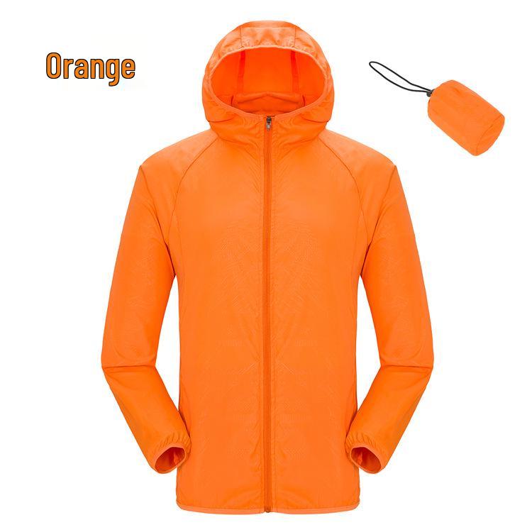 Unisex Outdoor Sun Protection Windbreaker Jacket with Custom Embroidered Logo for Team Building