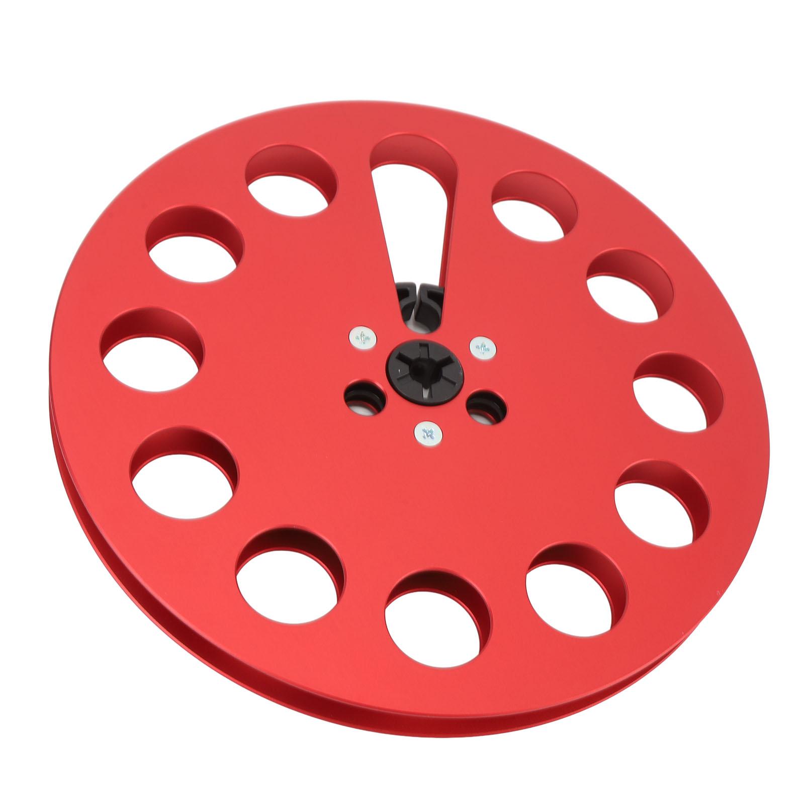 

1 4 7 Inch Empty Tape Reel 11 Holes Universal Open Reel Sound Tape Empty Reel Aluminum Alloy Take Up Reel to Reel красный