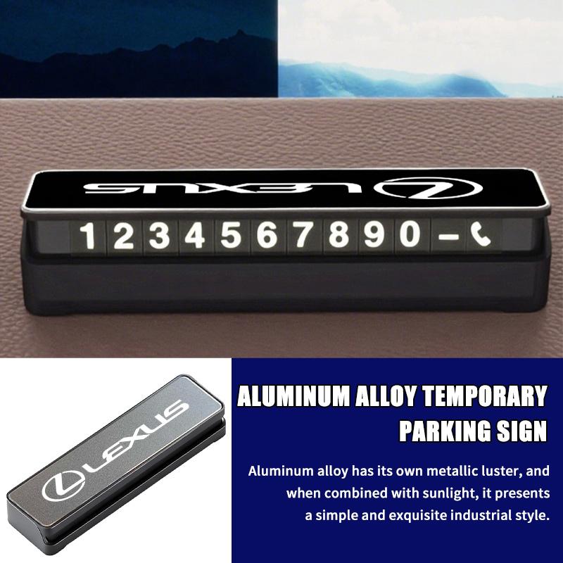 Car Temporary Parking Card Phone Number Card Plate Accessories For Lexus CT ES GS NX IS250 CT200h IS300h ES300h ERX400h NX300h