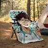1pc Oikawa Tooru2 Theme Blanket - Digital Print, Polyester, Cozy for All Seasons, Perfect for Outdoor, Camping, and Travel