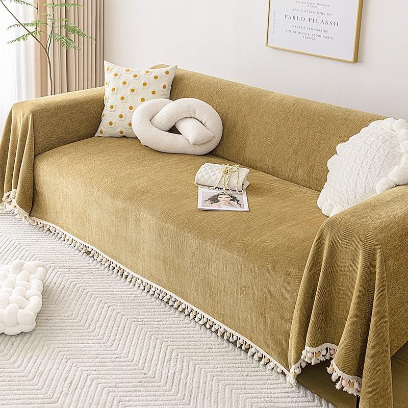 Husă de canapea cu model în spină de pește Prosop Pernă de canapea Four Seasons Universal Chenille Nou Prosop de canapea Husă de canapea universală Pânză