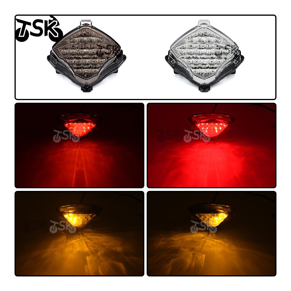 Motorcycle LED Brake Taillight Turn Signals Rear Lamp Stop Tail Light For YAMAHA YZF R1 2004 2005 2006 Motorcycle Accessories