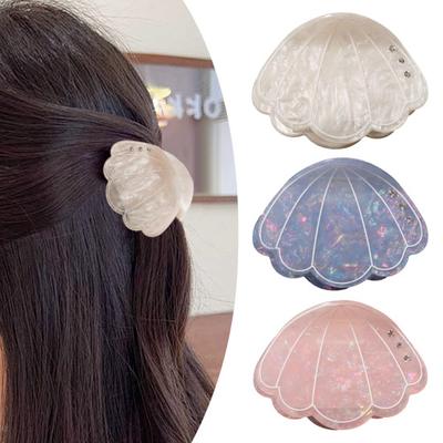 Ocean Theme Hair Claw Clip Whale Shell Shape Non Slip Strong Hold Long Thick Thin Curly Hair Clamp Women Girls Hair Accessories