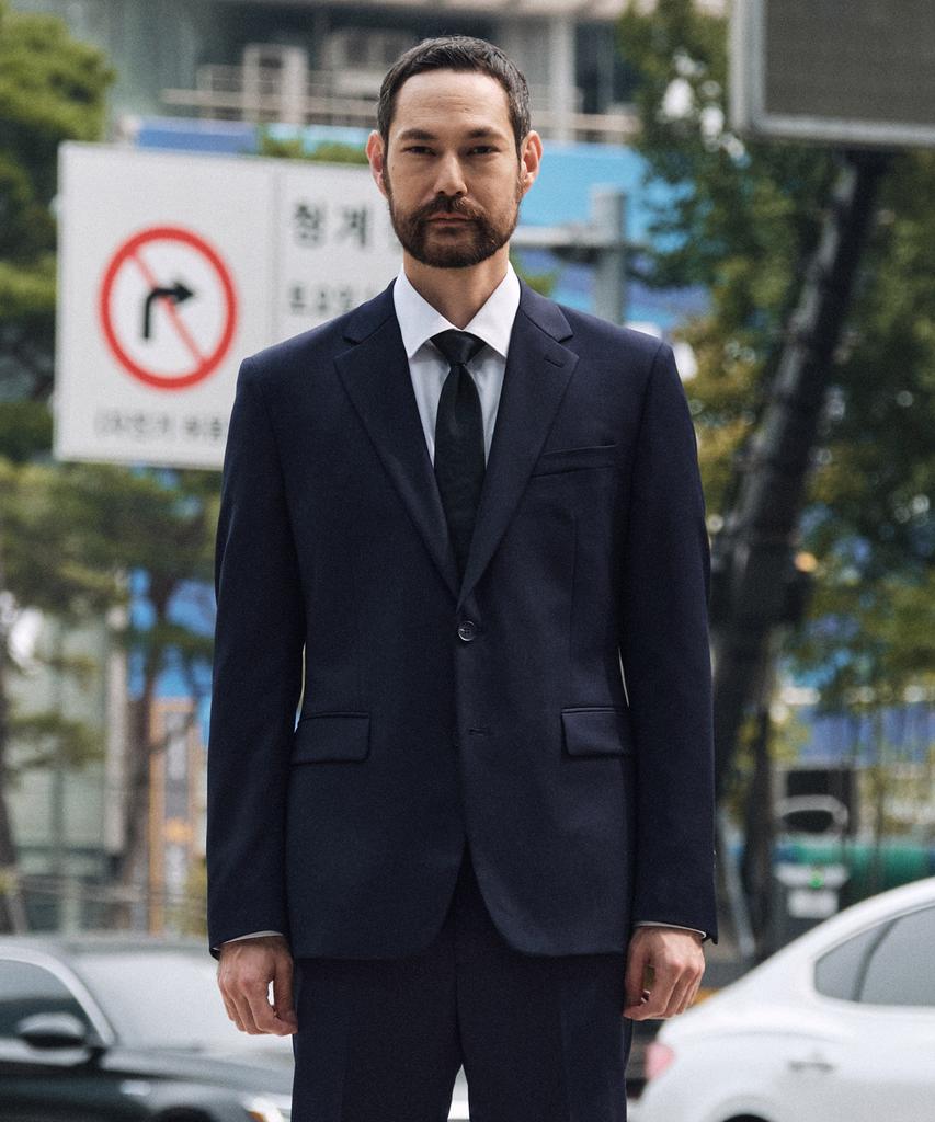 STCO [Four Seasons] 10-Year Wool Blend Four-Way Stretch Suit Jacket_Navy (Slim Fit)_Ssjwz12Ssn