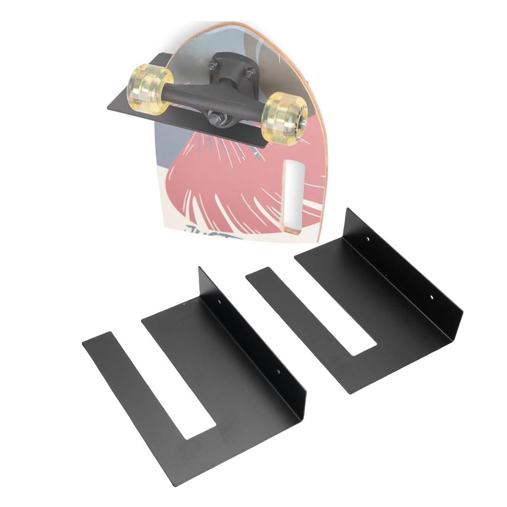 Metalowy Wieszak Ścienny na Deskorolkę Stojak Uchwyt Ścienny Ekspozycyjny do Garażu Salonu Sypialni