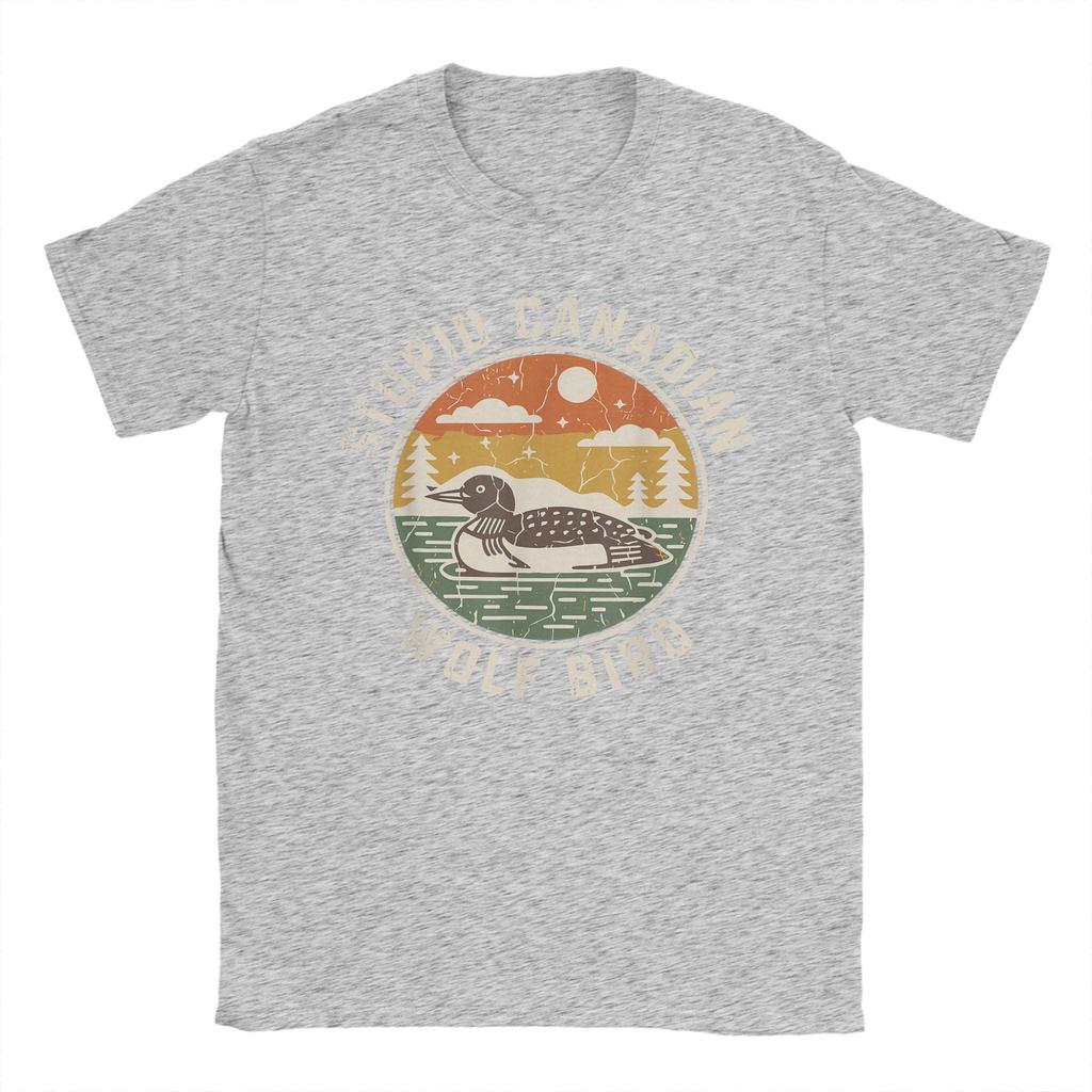 2026 SpringSummer Foolish Canadian Wolf Bird Funny Funny Cotton Y2K Breathable Novel Design Tshirt