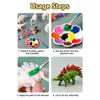 Paintable Dinosaur White Embryo Toy 1 Set DIY Graffiti Animal Model for Kids Educational STEM Craft Home Entertainment