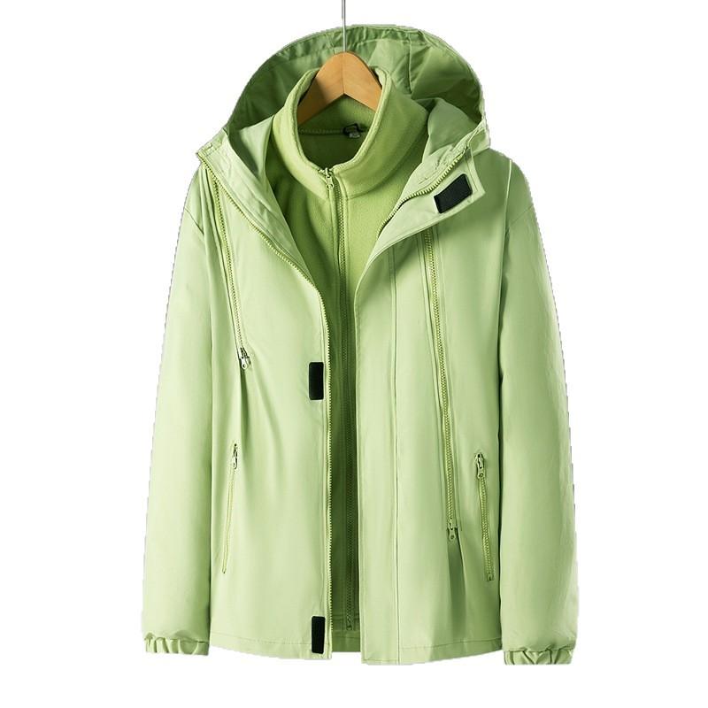 Three-in-one Outdoor Hooded Jacket Jacket for Men In Autumn and Winter, Two-piece Windproof and Warm Men's Clothing