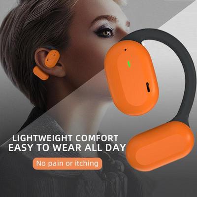 Wireless Headphone Sing-Ear Ear Hook Earphone HiFi Stereo Bluetooth Headset Sport Headphone Open Ear Earbud For Smartphone