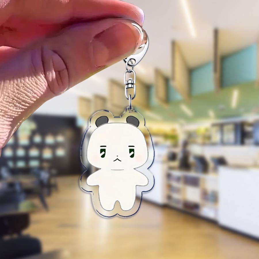 Cute K-pop Bamby Keychains for Accessories Bag Anime Chibi Hamin Car Key Chain Ring Jewelry Retro Gifts Keyrings