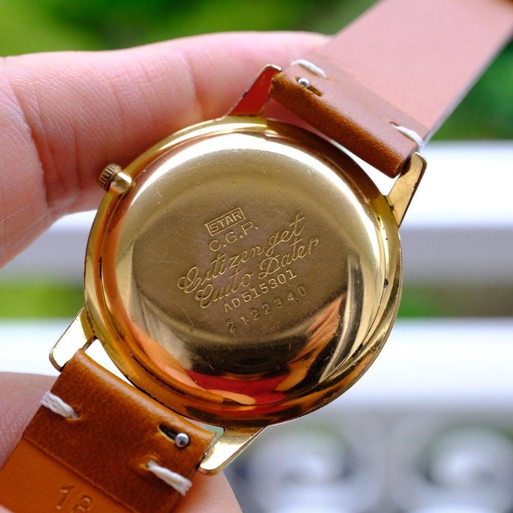 Used [In operation] Citizen Jet Auto Dater 27 jewel wristwatch