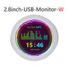 2,8-Zoll rundes USB-Display mit Wasserkühlung, 480x480 Auflösung & Tonaufnahme-Funktion