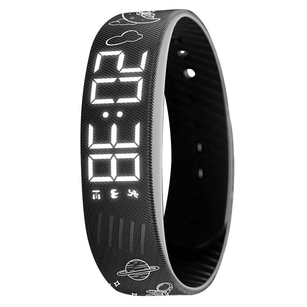 LED Digital Watch With Alarm Vibrating Alarm Clock Silent Vibration WakeUp Wristband Adjustable Smartwatch Wristband Clock