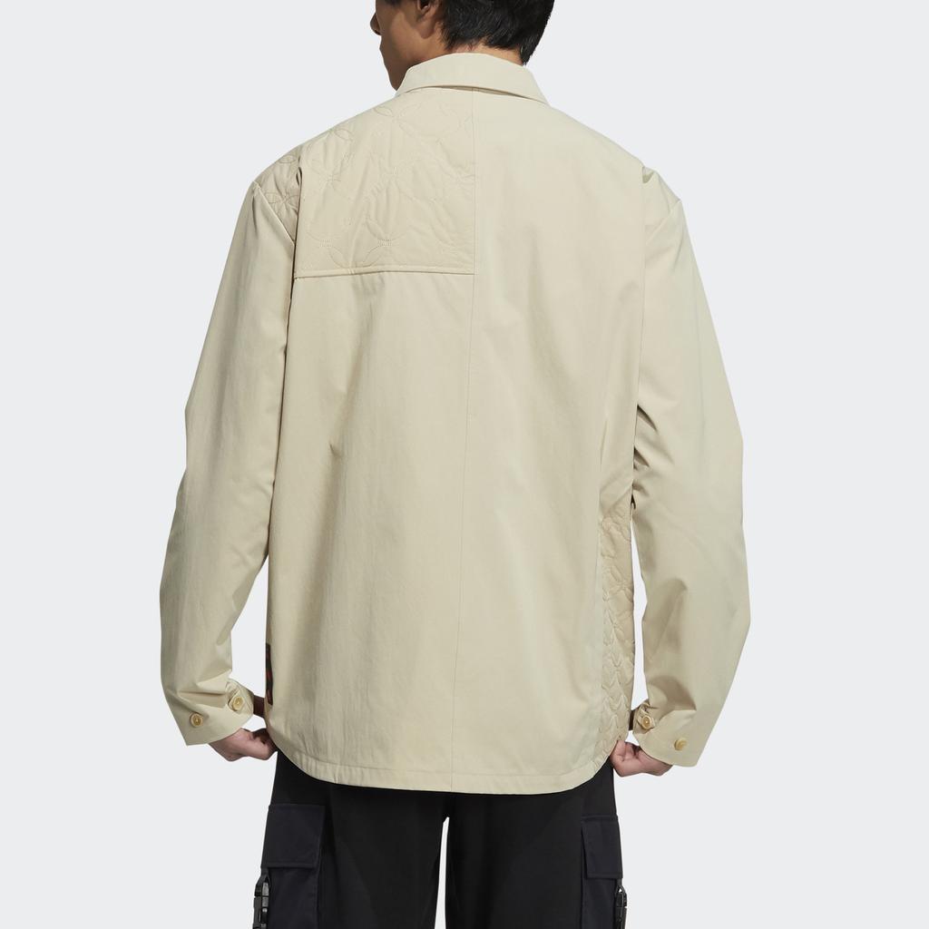 adidas originals CNY Limited Button Sports Long Sleeve Shirt Savanna HD0348