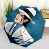 1pc Michael Joseph Jackson Automatic Folding Umbrella, Portable Collapsible Design, Casual Outdoor Accessory L1127029