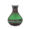 Difusor de Óleo Essencial 500ml com Grão de Madeira e Design Vazado - Umidificador de Pétala de Grande Capacidade para Aromaterapia Doméstica.