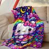 [1pc Hello Kitty Blanket] All-Season Blanket - Cozy Blanket for Sofa Couch Home Decoration, Digital Printed Nap Blanket