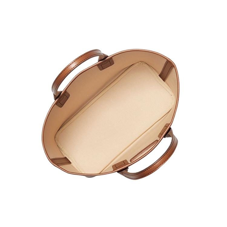 New MICHAEL KORS Leather Tote Bag, Shopping Bag, Handbag Small Women's Caramel 35H1T2JT1C-LUGGAGE