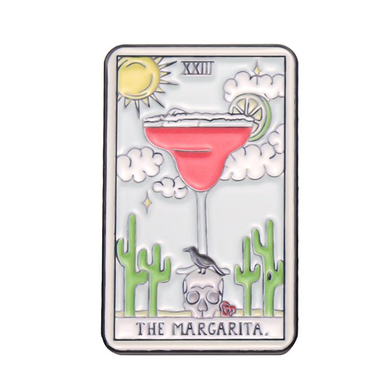 Tarot Cards Enamel Pins The Witch The Nurse Membership Card Reminder Notes Brooches Lapel Badge Fashion Jewelry Gift for Friends