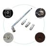 Stereo Receiver Amplifier Rod Antenna 3.5mm Adapter FM Radio Antenna Telescopic Screw F Type Male Plug Connector