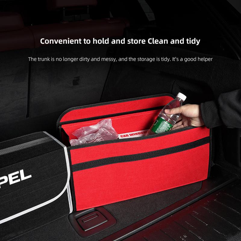 Skládací organizér do kufru auta Úložné boxy Pro Opel Astra Grandland Corsa Mokka Frontera Insignia Zafira Vivaro