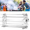 BBQ Roaster Rotisserie Skewers Needle Cage Oven Kebab Grill Stainless Steel Barbecue Tools for Electric Oven