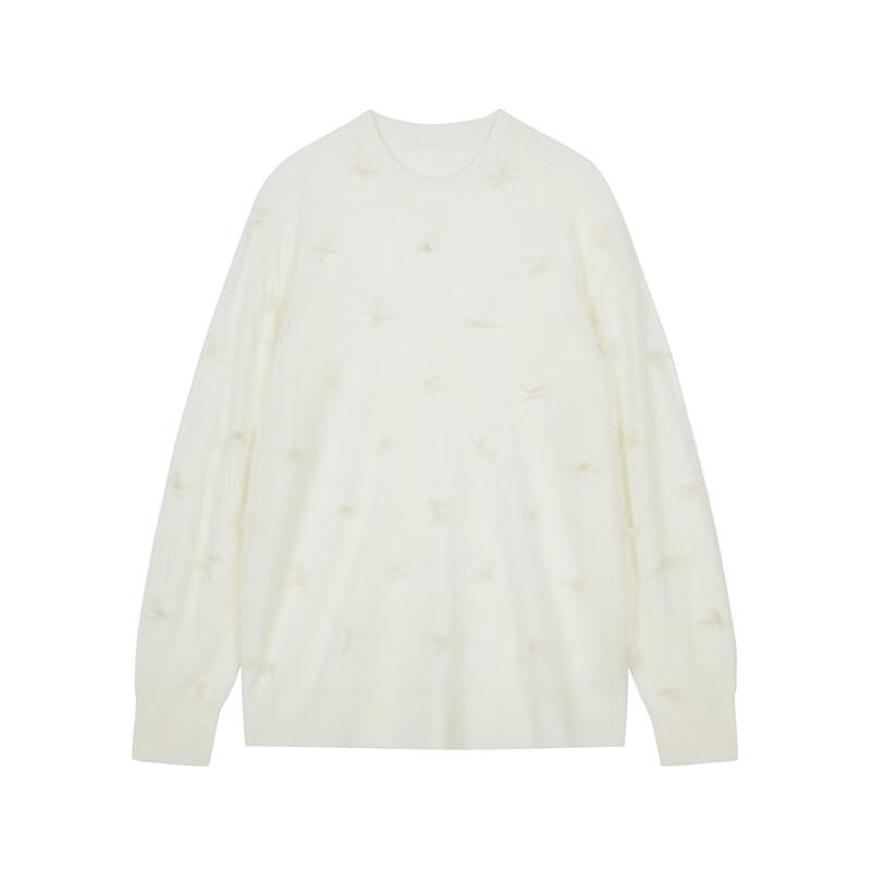 JNBY 2025 Spring Loose Wool Knit Crew Neck Sweater
