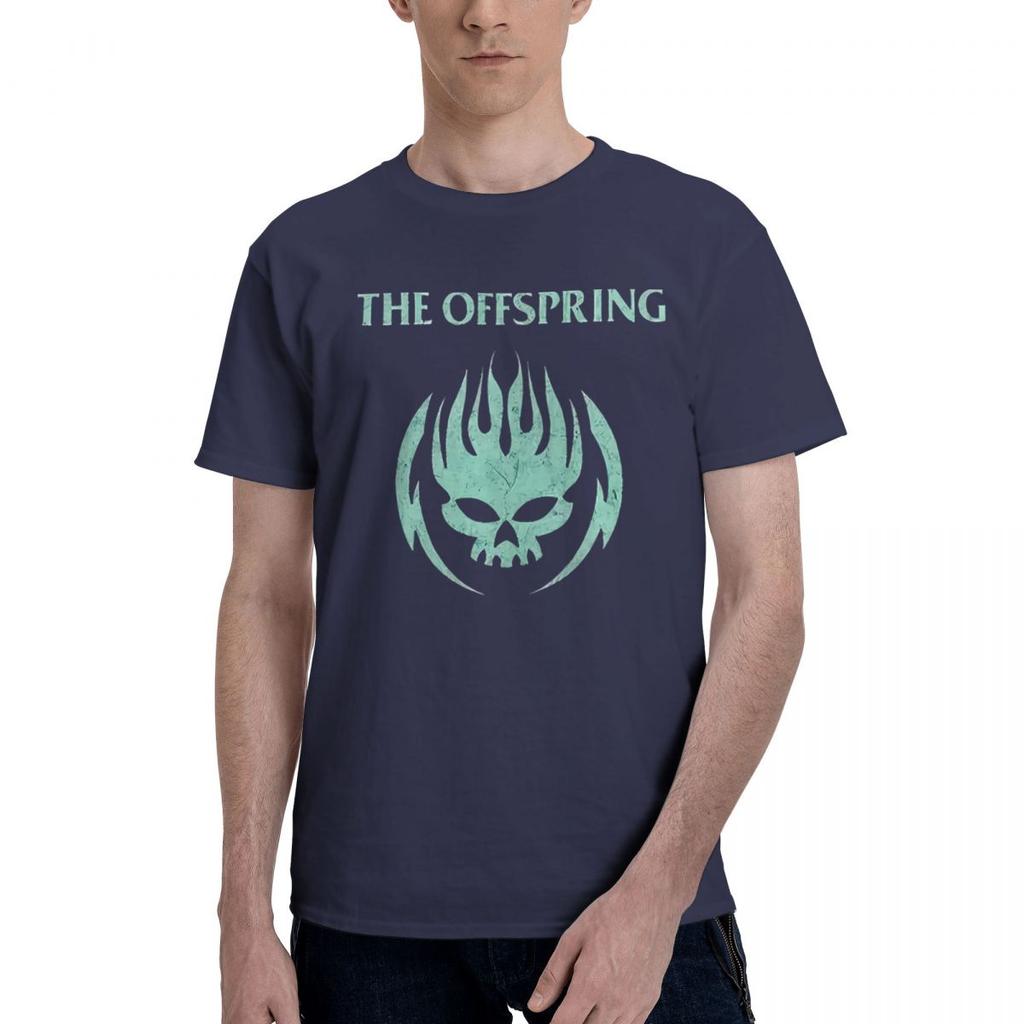 The Offspring Band Flame Skull 100 Cotton Casual Breathable Confortable Shirt Mens TShirts Funny Gift