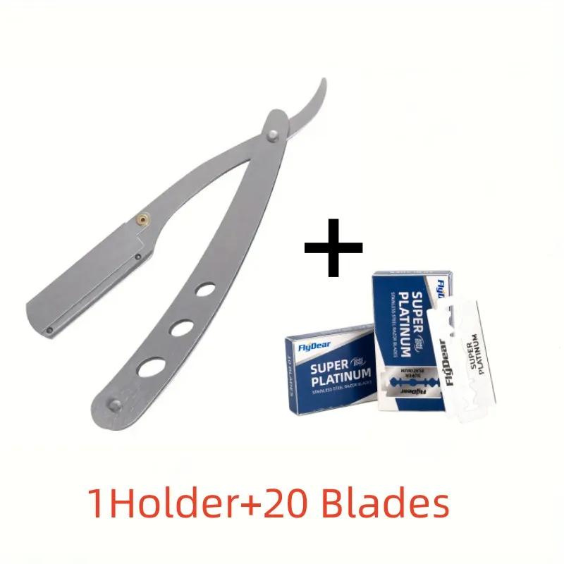 Foldable Straight  Safety Manual Razor Shaves Blades Men Stainless Steel Shaving Razor Face Care Body Face Hair Removal Knife