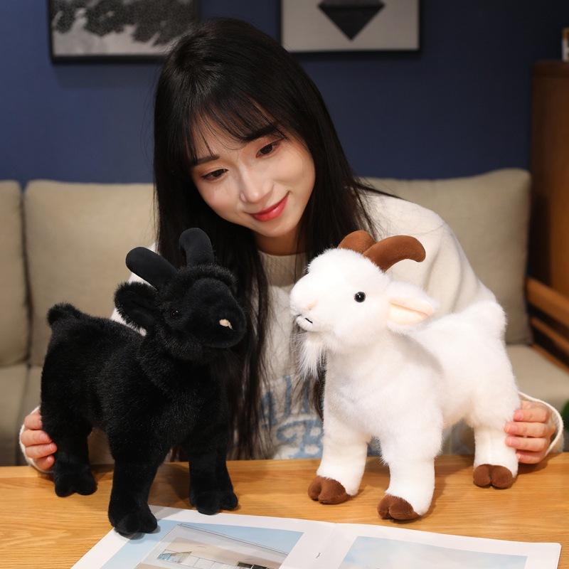 Simulation Goat Doll Plush Toy Little Sheep Black Goat Doll Children's Company Soothing Rag Doll