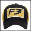 Mesh Cap with English CA681 [White Fang] Letters, Hat, Sports, Running, Outdoor, Women, Men, (Gray White)