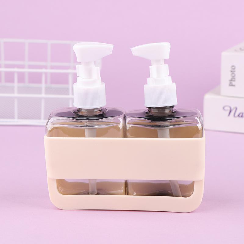 Ensemble de Bouteilles de Voyage 2/3/4-en-1 Combinaison Shampooing Gel Douche Savon pour les Mains Lotion Flacon Vide Fractionné Kit de Voyage Accessoires