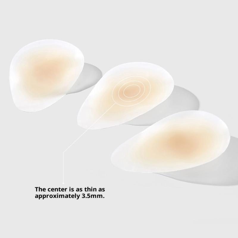 1Pair Silicone Nipple Covers Seamless Reusable Skin-Friendly Liners Adhesive Breast Boob Tape Invisible Chest Stickers