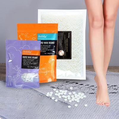 Fagioli di Cera Solida 100g/300g/500g Depilatoria Hot Film Trasparente Rimozione Peli Basso Punto di Fusione per Gambe