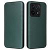 Pro Xiaomi 14T Pouzdro Textura karbonových vláken Nárazuvzdorný PU kožený kryt na telefon
