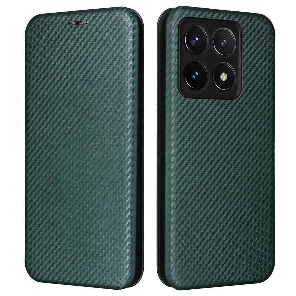 For Xiaomi 14T Case Carbon Fiber Texture Drop-Proof PU Leather Phone Cover